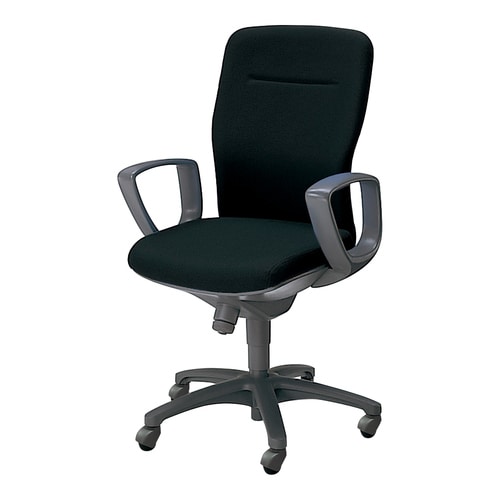 レグノ2 管理職用 肘付 布黒 硬床用