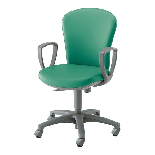 レグノ2 ローバック 肘付 合皮緑 硬床用