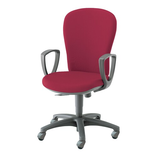 レグノ2 ハイバック 肘付 布赤 硬床用