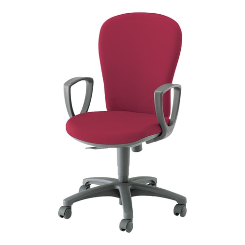 レグノ2 ハイバック 肘付 布赤 軟床用