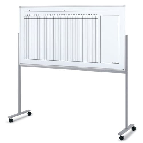 白板 900シリーズ 片面T脚月間予定縦W1800