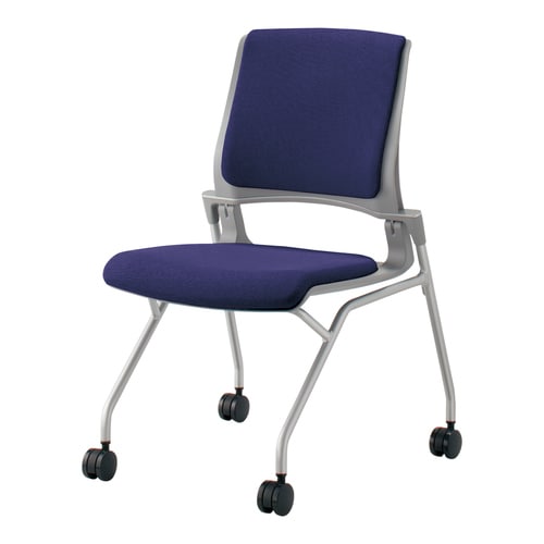 オルディナ 総張り肘無 本体灰 紫軟床用