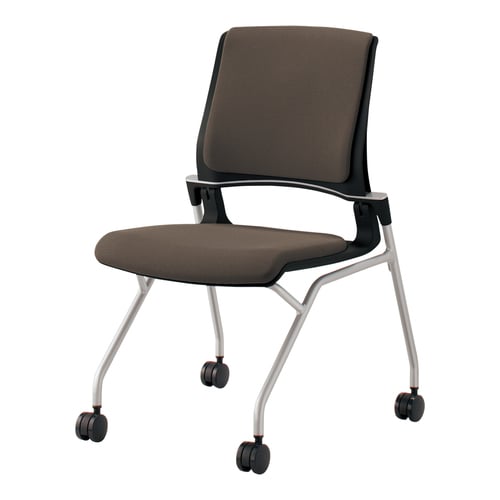 オルディナ 総張り肘無 本体黒 茶硬床用