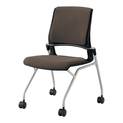 オルディナ 総張り肘無 本体黒 茶軟床用