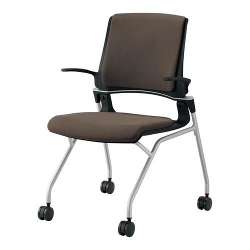 オルディナ 総張り肘付   本体黒 茶硬床用