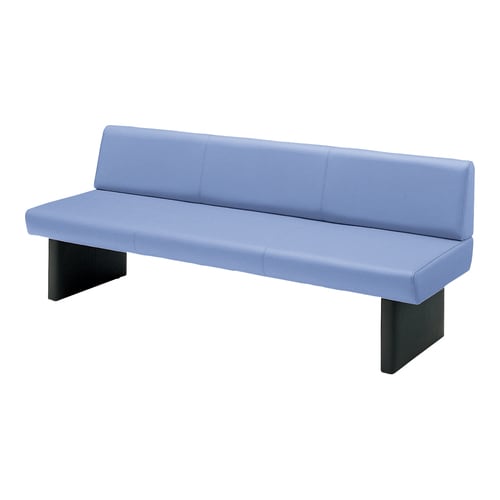 ロビーチェア 60 W1800肘無しブルー