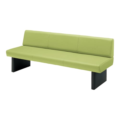 ロビーチェア 60 W1800肘無しグリーン