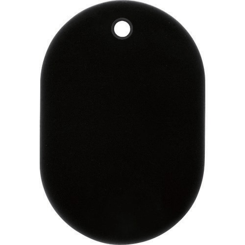 番号札 小 無地 黒 (25枚入)