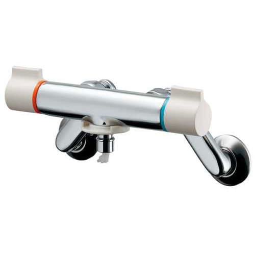 洗濯機用混合栓ストッパー付 127−110K