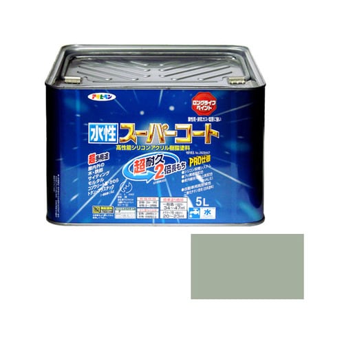 水性スーパーコート 5L (ソフトグレー)