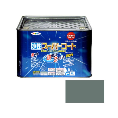 水性スーパーコート 5L (ライトグレー)
