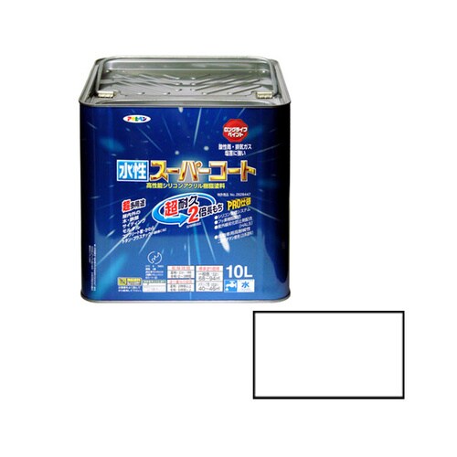 水性スーパーコート 10L (ツヤ消し白)