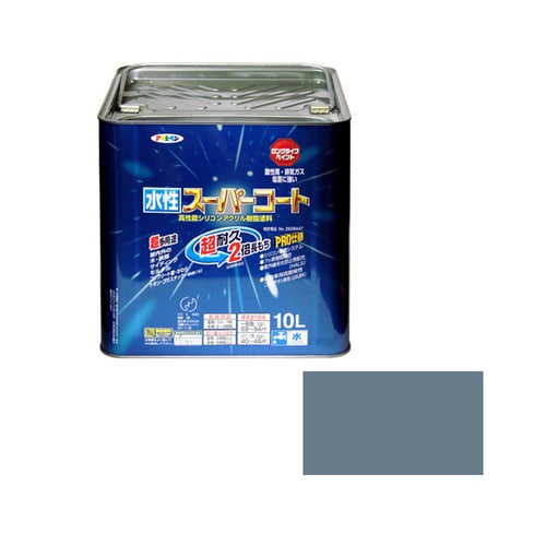 水性スーパーコート 10L (ブルーグレー)