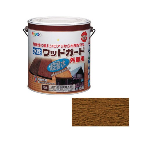 水性ウッドガード外部用 3L (ウォルナット)