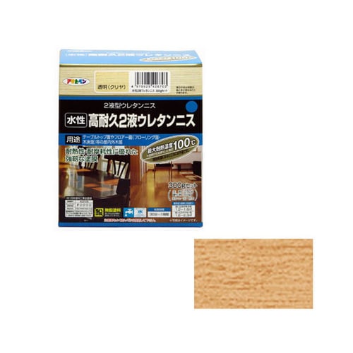 水性2液ウレタンニス 300g 透明(クリヤ)