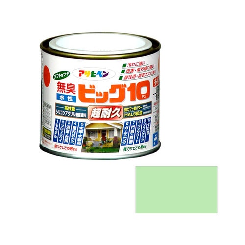 水性ビッグ10多用途 1/5L パステルグリーン