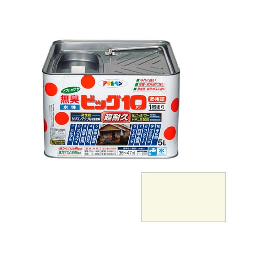 水性ビッグ10多用途 5L (ミルキーホワイト)