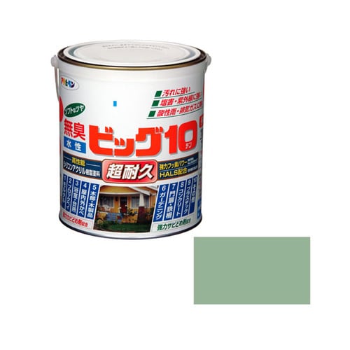 水性ビッグ10多用途 1.6L (モスグリーン)
