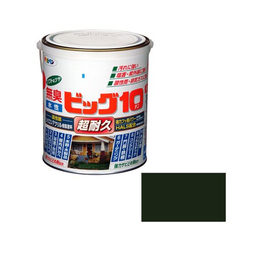水性ビッグ10多用途 1.6L フォレストグリーン