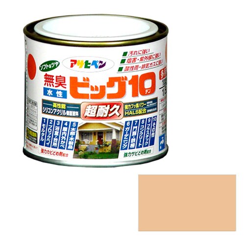 水性ビッグ10多用途 1/5L スモークベージュ