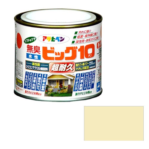 水性ビッグ10多用途 1/5L (パステルサンド)