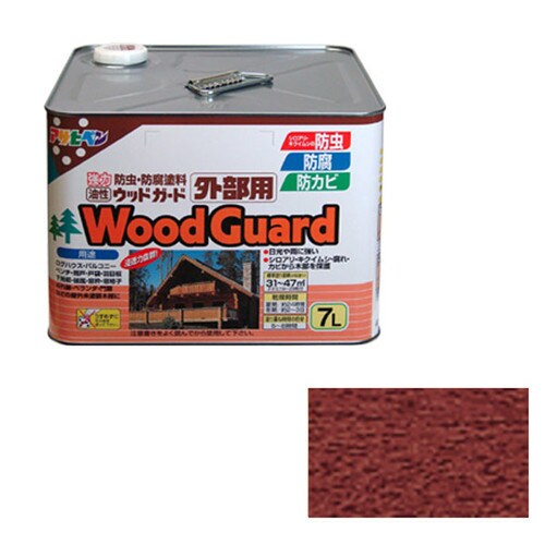 ウッドガード 外部用 7L (マホガニー)
