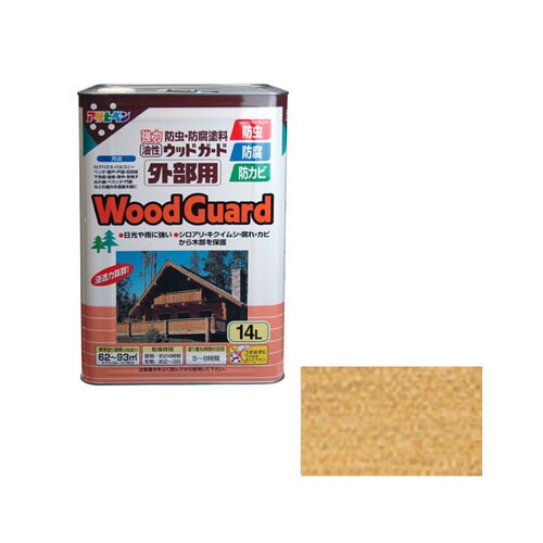ウッドガード 外部用 14L (クリヤ)