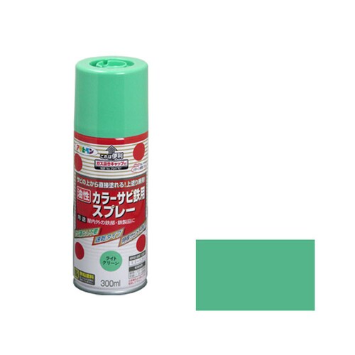 カラーサビ鉄用スプレー 300mL ライトグリーン