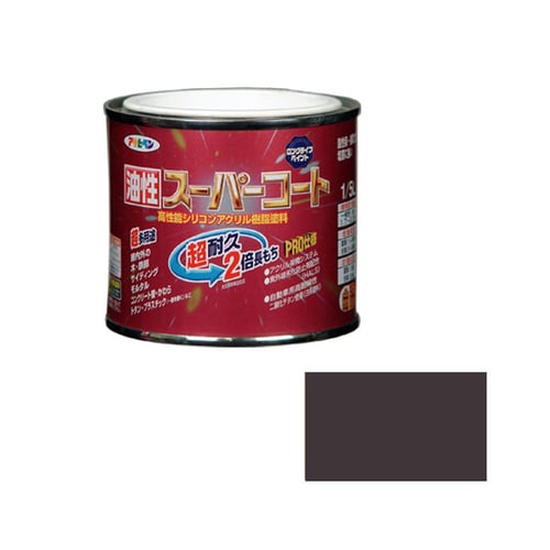 油性スーパーコート 1/5L (オータムブラウン)