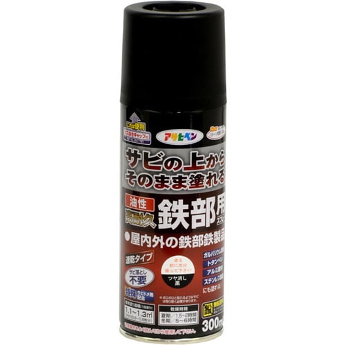 油性高耐久鉄部用スプレー 300mL ツヤ消し黒