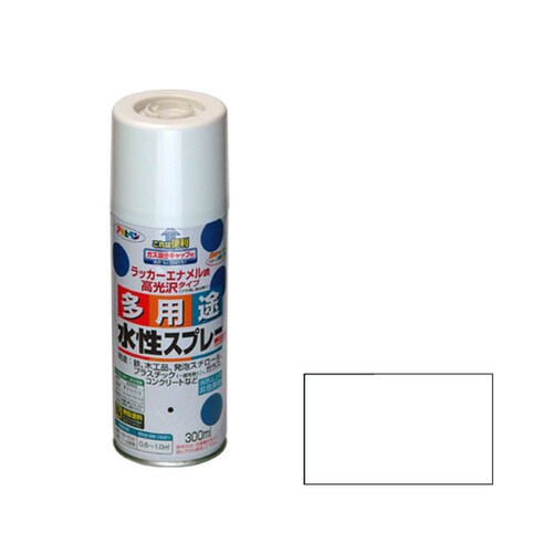 水性多用途スプレー 300mL (ツヤ消し白)