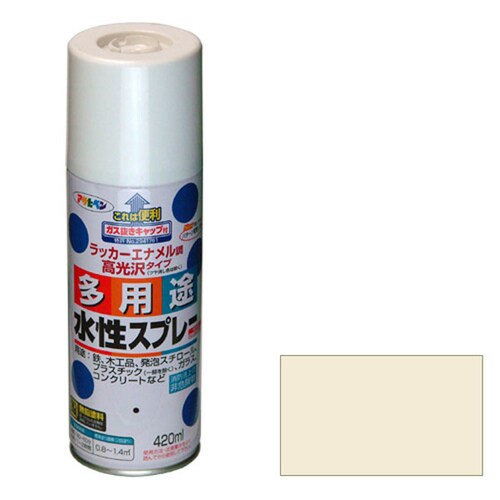 水性多用途スプレー 420mL ミルキーホワイト