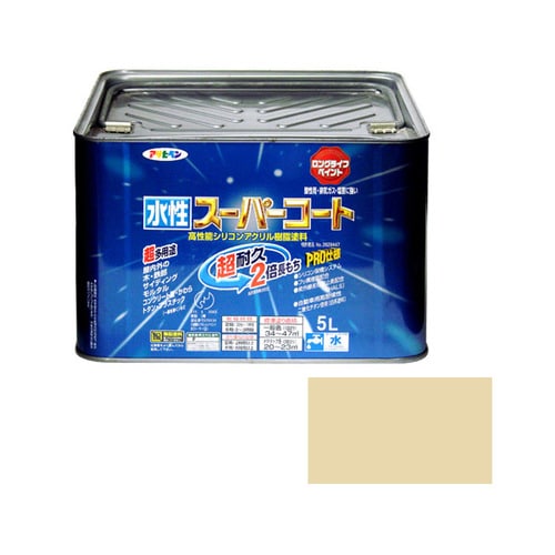 水性スーパーコート 5L (ティントベージュ)