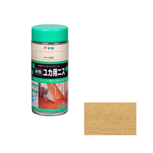 水性ユカ用ニス 300ML (ツヤあり透明)