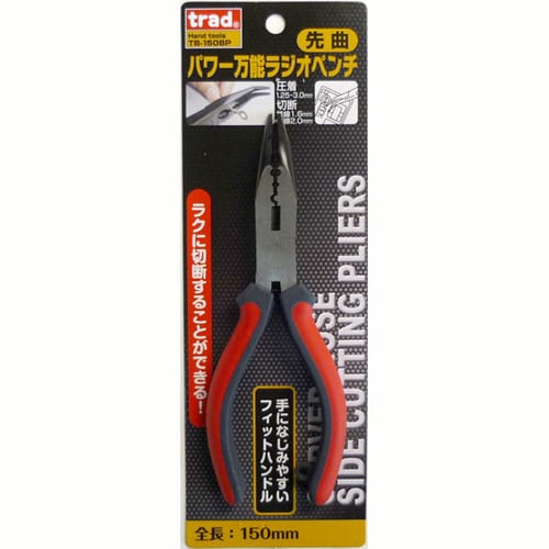 trad パワー先曲ラジオペンチ TB−150BP