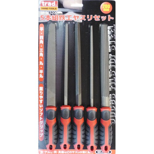 5本組 鉄工ヤスリセット SR−SF5200