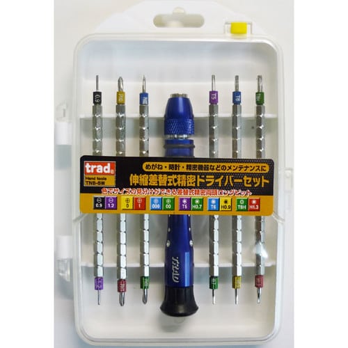 伸縮式 精密ドライバーセット TNS−6W