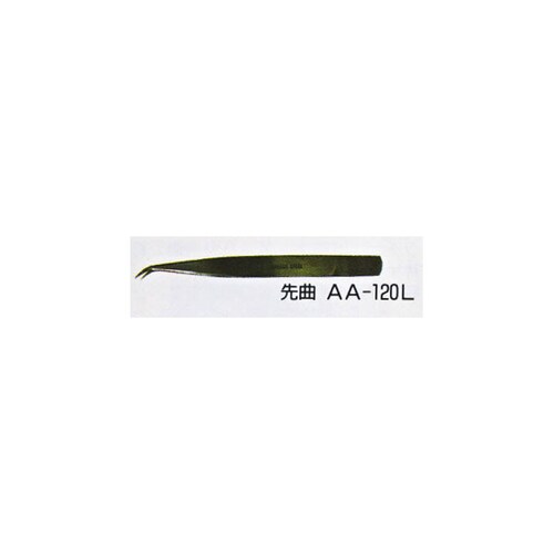 H&H ステンピンセット(曲) 120mm