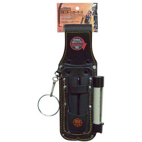 玄人職人 黒革鉄筋工具・ハッカー差し KSK−04