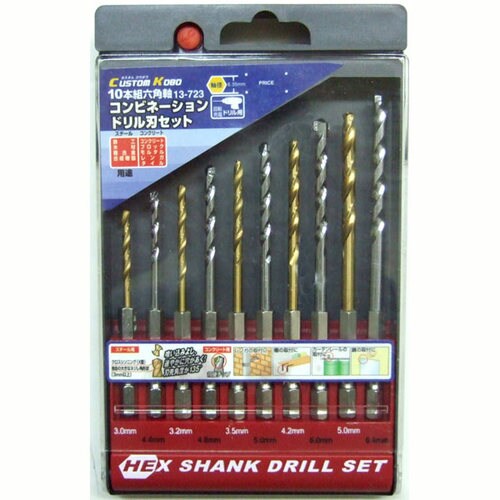 CK 六角軸コンビドリルセット 13−723
