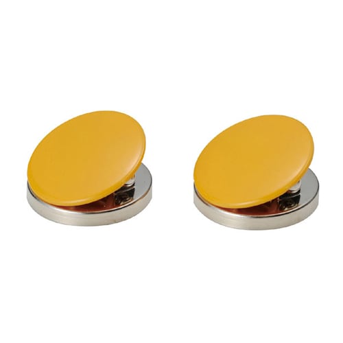 マグクリップ丸型A−黄2入