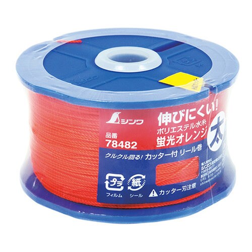 PE水糸リール 蛍光オレンジ太0.8/270