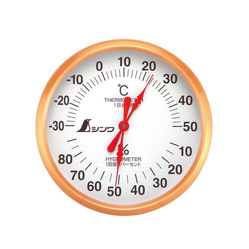 温湿度計U−1丸型10ホワイト