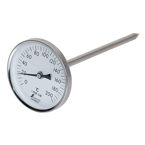 温度計 V−4 丸T字型 黒目盛