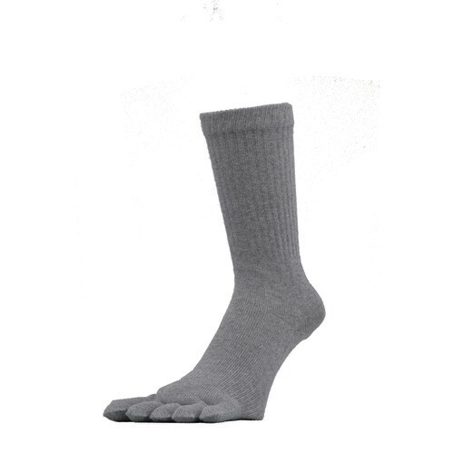 ストロングソックス 厚地タイプ 5本指2P グレー