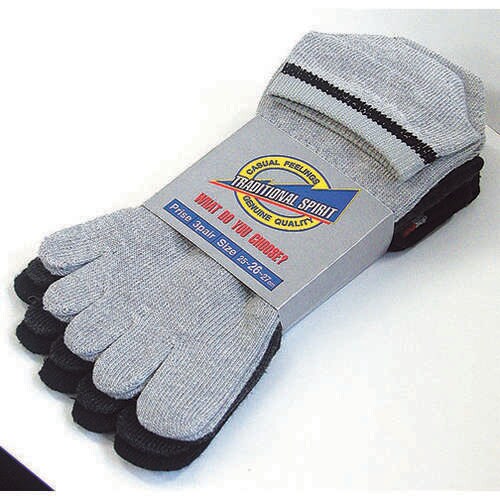 スニーカータイプソックス 3足組(カラー・5本指)