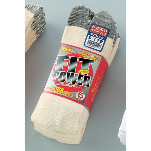 フィットパワー キナリ タビ型 5足 S−172