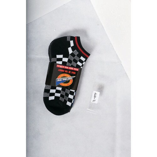 ブロックチェック 3足組(カラー・先丸)