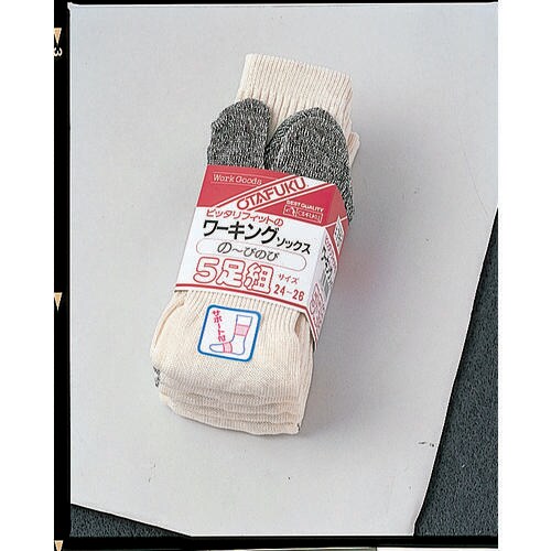 フィットワーキングソックス5足組(キナリタビ型)