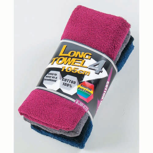 ロングタオル4枚組(アソート)